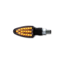 SHIN YO Arrow LED Blinker Gehäuse Schwarz / Linse Klar (Paar), Vorn & Hinten   , 1107508