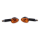 SHIN YO Little Duke Glühlampen Blinker Gehäuse Schwarz / Linse Orange (Paar), Vorn & Hinten   , 1107494