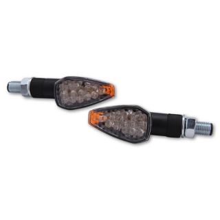 SHIN YO Peak LED Indicator Gehäuse  Schwarz / Linse Klar (Paar), Vorn & Hinten   , 1108454001