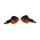 SHIN YO Little Duke Glühlampen Mini Indicator Gehäuse  Schwarz / Linse Orange (Paar), Vorn & Hinten   , 1108441002