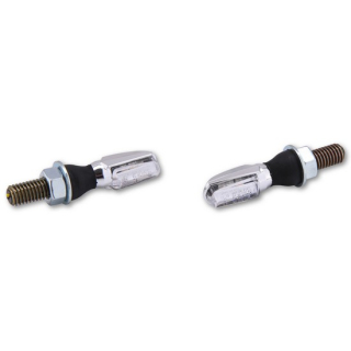 SHIN YO Spark LED Indicator Gehäuse  Carbon / Linse Klar (Paar), Vorn & Hinten   , 1108460002