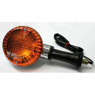 SHIN YO Kawasaki Style Glühlampen Blinker Gehäuse Schwarz / Linse Orange (Stück), Vorn & Hinten   , 1130509
