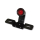 SHIN YO Old School TYP3 LED Rücklicht Schwarz, Rotes Glas, Mit Kennzeichenhalter, E-Geprüft (1Stck)   , 1107743