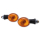 SHIN YO Oval Glühlampen Mini Indicator Gehäuse  Schwarz / Linse Orange (Paar), Vorn & Hinten   , 1108429001