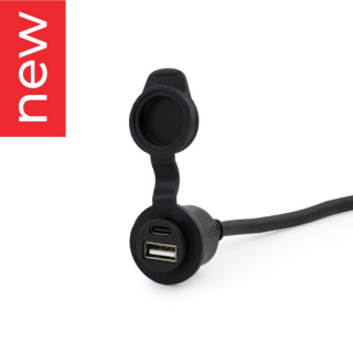 KOSO USB-Doppelladebuchse | Typ-C & Typ-A Adapter (Dual Quick Charge Funktion)    , KW016000-03
