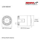 KOSO KOSO Mini LED Scheinwerfer Serie Abblendlicht E-Mark / DOT geprüft    , GA032000