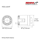 KOSO Mini LED Scheinwerfer Serie FOG LIGHT E-Mark / DOT geprüft    , HG010000