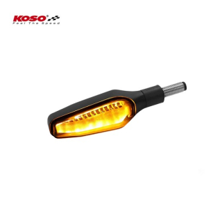 KOSO GW-04 Blinker, E-geprüft, Paar (2 Stück) getöntes Glas    , HE051101