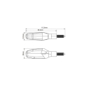 KOSO GW-04 Blinker, E-geprüft, Paar (2 Stück) klares Glas    , HE051001