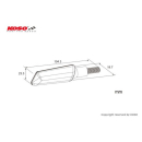 KOSO GW-03 LED Blinker Front.-Position klare Version    , HE047100