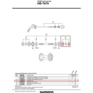 Deal SHIMANO ACHSMUTTERN-SATZ M.KONUS DICHTRING STAUBKAPPE HB-T660 Y-2TM98020
