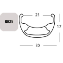 Deal Exal FELGE BE 25, 27,5" 36L SCHW 25-584...