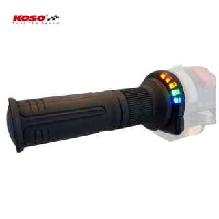 KOSO Heizgriffe 1 Zoll L=120mm K-Type Schalter - schwarz nur rechts    , AX0410J1R