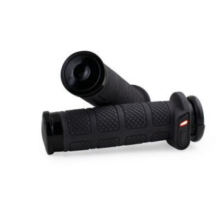 KOSO Titan-II Heizgriffe passend für Harley-Davidson® mit mechanischem Gasgriff (Schwarz)    , AX2082L1B