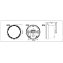 KOSO D60 TNT-05 Tachometer bis 160 km/h , MPH ABE schwarzer Ring    , BA085000