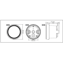 Koso D48 TNT-05 Drehzahlmesser universal 12.000 RPM silberfarbener ring   , BA086102