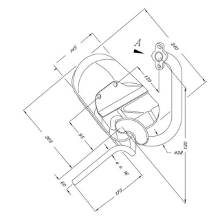 Auspuff SITO APE TMP 50 - EUROPA - MIX , 0244  GAS GAS / MC 250 F / MC 250 F / 2023 / OFFROAD / MX , 0244