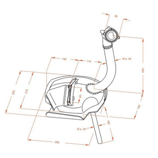 Auspuff SITO PIAGGIO APE TM 703 , 0245  GAS GAS / MC 450 F TROY LEE DESIGNS / MC 450 F / 2023 / OFFROAD / MX , 0245