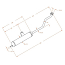 Auspuff SITO PIAGGIO SI - KS - BOSS , 0246  GAS GAS / MC...