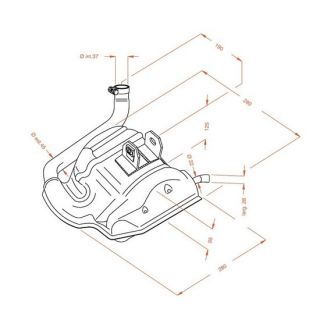 Auspuff SITOPLUS PIAGGIO VESPA 125 PX , 0254  HUSQVARNA / TC 125 / TC 125 / 2016 / OFFROAD / MX , 0254