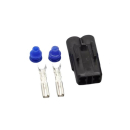 Wasserdichter 2er Stecker | weibllich | schwarz , 037048...