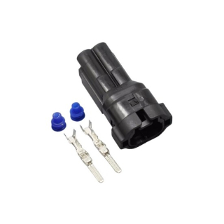 Wasserdichter 2er Stecker | männlich | schwarz , 037049  HUSQVARNA / FE 501 / FE 501 / 2024 / OFFROAD / ENDURO , 037049