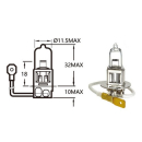 Hauptscheinwerferlampe | 12V | 35W | H3 | Pk22s , 039008...