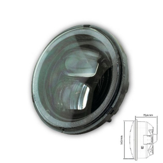 Scheinwerfereinsatz-LED "Pearl" | 5-3/4" | schwarz , 039209  KTM / 450 EXC-F / 450 EXC-F / 2020 / OFFROAD / ENDURO , 039209