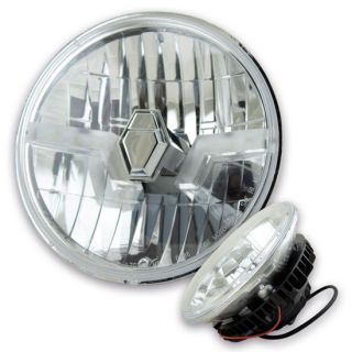 Scheinwerfereinsatz-LED"Flash" | 7" | klar | chrom , 039216  KTM / 250 EXC-F / 250 EXC-F / 2020 / OFFROAD / ENDURO , 039216