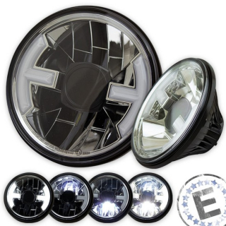 Scheinwerfereinsatz-LED "Hawk" | 7" | klar | chrom , 039217  KTM / 250 EXC-F SIX DAYS / 250 EXC-F / 2020 / OFFROAD / ENDURO , 039217