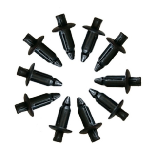 Spreizschrauben | PVC | 6mm | Schwarz | 10 Stück , 043049  KTM / 450 EXC-F SIX DAYS / 450 EXC-F / 2023 / OFFROAD / ENDURO , 043049