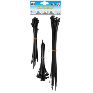 Kabelbinder-Sortiment | schwarz | 75-tlg. , 043083  KTM / 450 EXC-F / 450 EXC-F / 2024 / OFFROAD / ENDURO , 043083