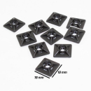 Klebesockel für Kabelbinder | schwarz | 10 Stck ,...
