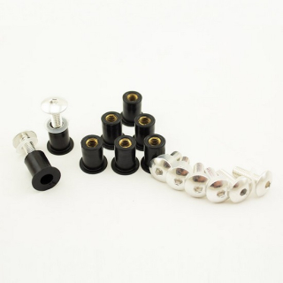 Verkleidungsschrauben | Alu | M5x16 | 8 Stk , 043200-S  KTM / 300 EXC SIX DAYS / 300 EXC / 2026 / OFFROAD / ENDURO , 043200-S