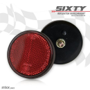 Reflektor "Sixty" | rund | rot | mit Rand ,...