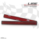 Reflektor "Line" | rechteckig | rot | mit Rand...