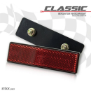 Reflektor "Classic" | rechteckig | rot | mit...