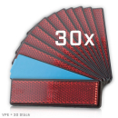 Reflektor "Classic" | rechteckig | rot | mit...