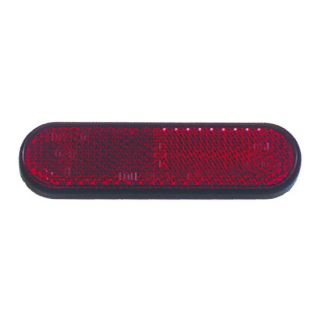 Reflektor "Classic" | abgerundet | rot | mit Rand , 044135  HONDA / CR 125 R (JE01) / CR 125 R / 2004 / OFFROAD / MX , 044135