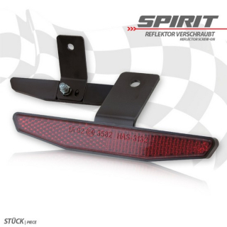 Reflektor-Set "Spirit" | rot | 6-eckig | mit Rand , 044142  HONDA / CRF 250 R (ME10) / CRF 250 R / 2004 / OFFROAD / MX , 044142