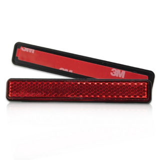 Reflektor "Smart" | rechteckig | rot | mit Rand , 044145  HONDA / CRF 250 R (ME10) / CRF 250 R / 2008 / OFFROAD / MX , 044145
