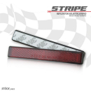 Reflektor "Stripe" | rechteckig | rot | mit...
