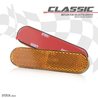 Reflektor "Classic" | abgerundet | gelb | o. Rand , 044156  HONDA / CRF 450 R (PE05) / CRF 450 R / 2008 / OFFROAD / MX , 044156