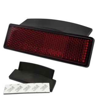 Reflektor "Fender" | rechteckig | rot | mit Rand , 044160  HONDA / CRF 450 R (PE05) / CRF 450 R / 2003 / OFFROAD / MX , 044160