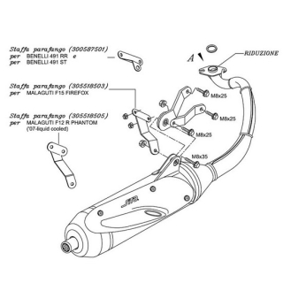 SITO MALAGUTI F15-NITRO-AEROX , 0587  HONDA / CR 125 R (JE01) / CR 125 R / 2006 / OFFROAD / MX , 0587