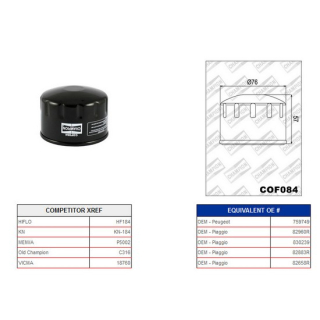 Ölfilter Champion C316 / COF084* , 082316  HONDA / CRF 250 X (ME11) / CRF 250 X / 2007 / OFFROAD / ENDURO , 082316