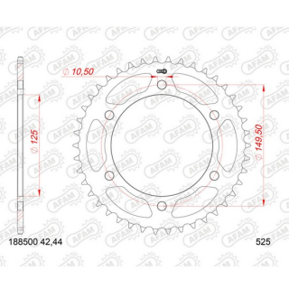 AFAM-Kettenrad 188500-44 | 44Z - 525 , 188500-44  KTM / 85 SX BIG WHEELS 19/16 / 85 SX / 2012 / OFFROAD / MX , 188500-44