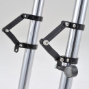 CNC-Lampenhalter-Set | schwarz | Gabel Ø 39mm ,...