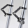 CNC-Lampenhalter-Set | schwarz | Gabel Ø 49mm , 220930-49  KTM / 125 EXC SIX DAYS / 125 EXC / 2009 / OFFROAD / ENDURO , 220930-49