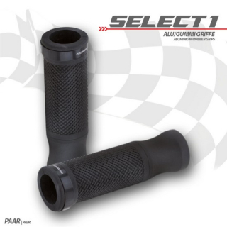 Griffgummiset "Select1" | 7/8"-22mm | schwarz , 254016-S-BLK  KTM / 450 EXC-F / 450 EXC-F / 2019 / OFFROAD / ENDURO , 254016-S-BLK
